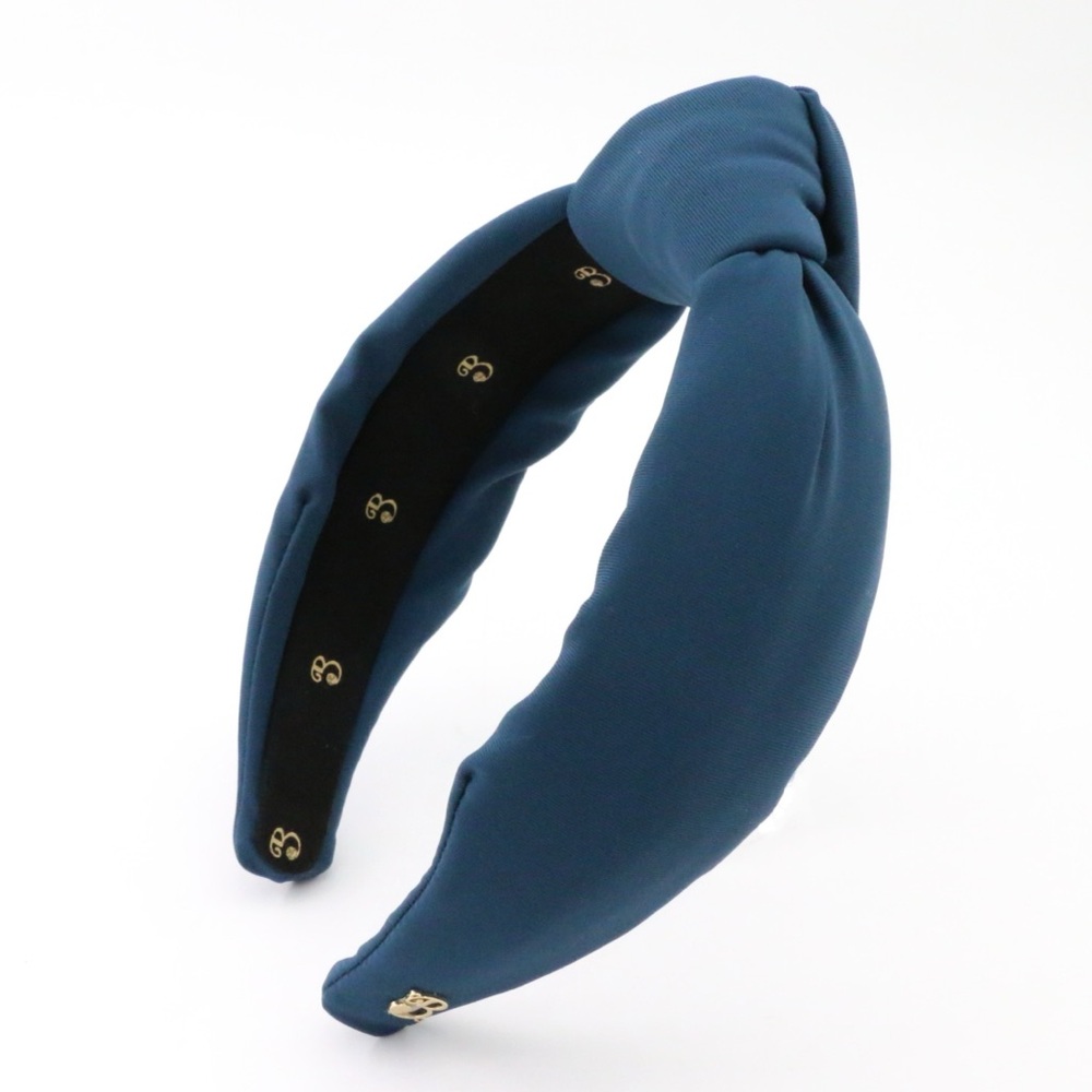 311. The Brooke Shade Navy Blue Neoprene Headband - Picture 6 of 7